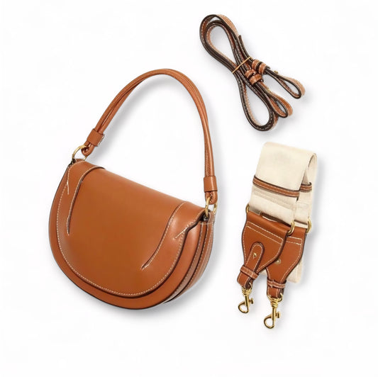 The Luxe Saddle Shoulder & Crossbody Bag