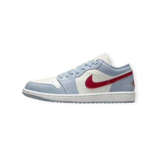 Jordan 1 Low 'Blue Whisper Dune Red'